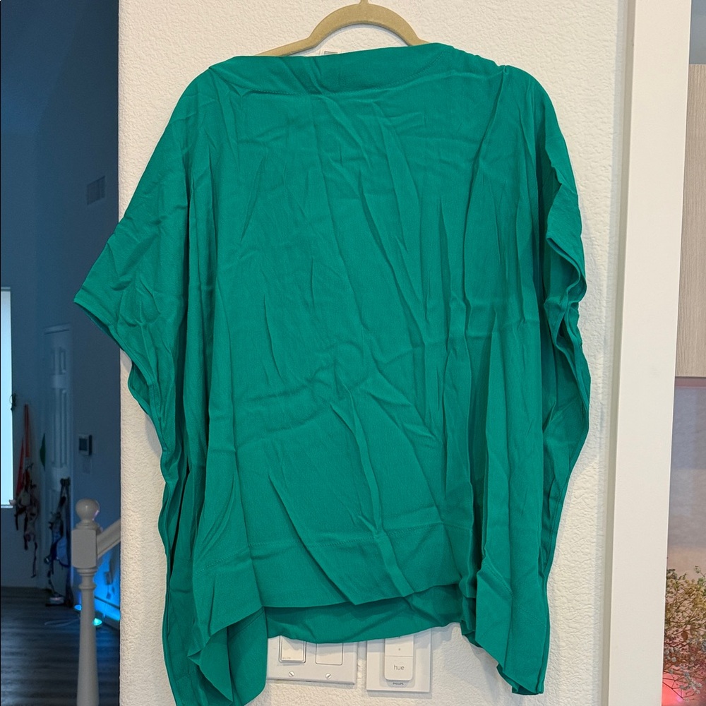 Diane Von Furstenberg Vibrant Green Blouse - Picture 5 of 5
